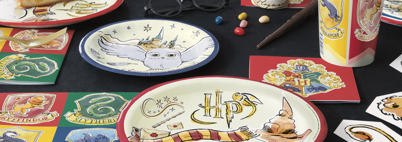 Harry Potter Birthday Party Supplies, Decorations & Favors, Small & Large  Plates, Cups, Napkins, Birthday Banner Gift. Hogwarts Themed, Tableware,  Wizard Decor,…