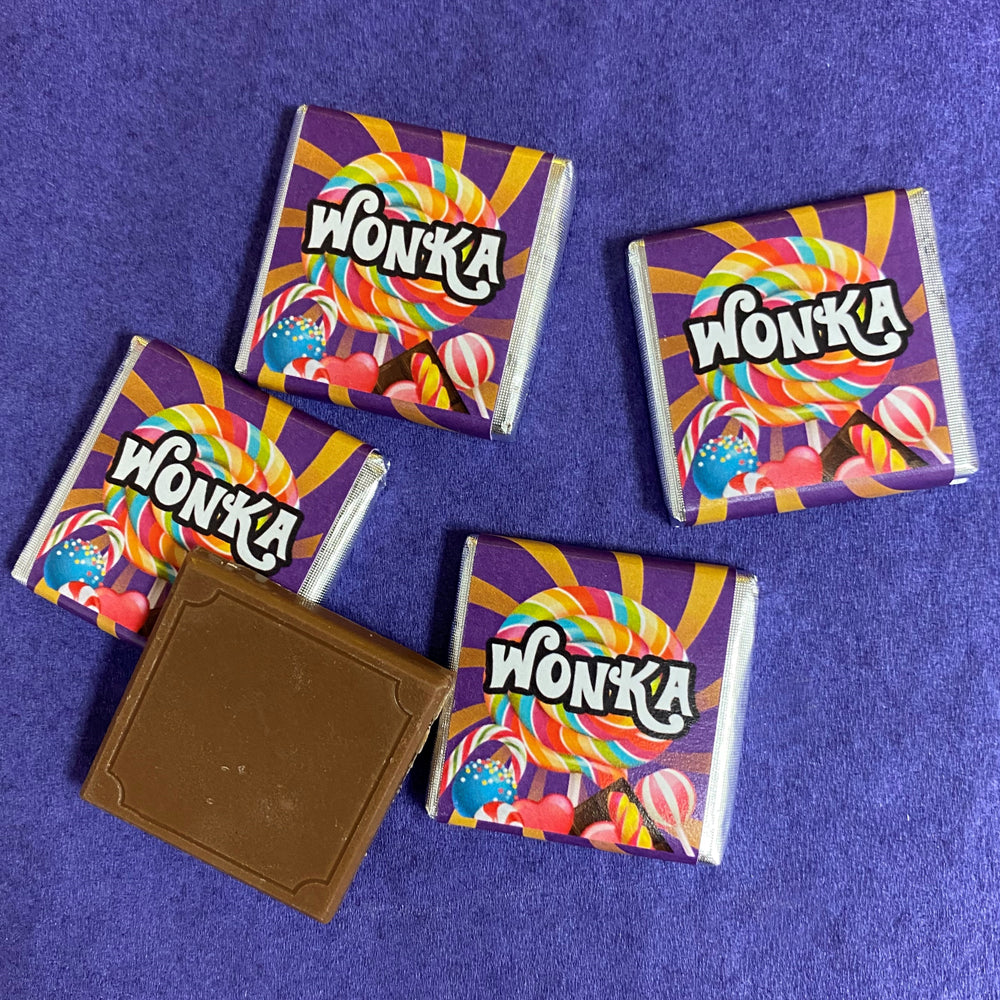Willy Wonka Themed Candy Bars Personalized for Your Occasion