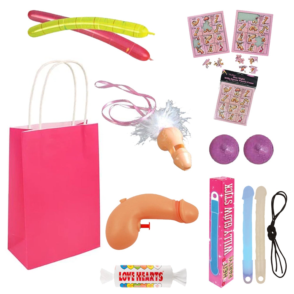 Rude Hen Party Bag With Contents – Party Packs