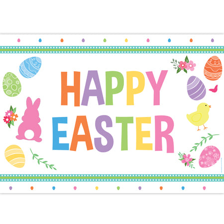Happy Easter poster or greeting card with painted easter eggs in grass and  copy space on wood background vector illustration Stock Vector Image & Art  - Alamy