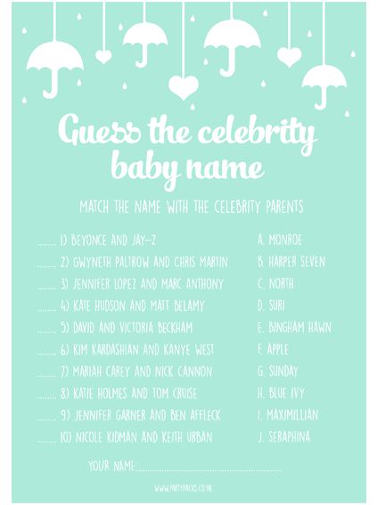 Guess the baby clearance name