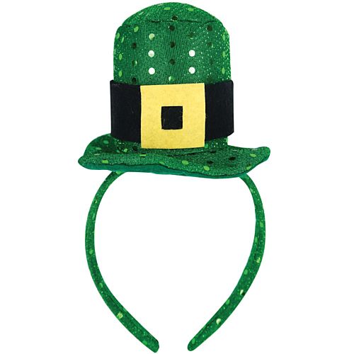 Mini Sequin St Patrick s Day Hat on Heaband