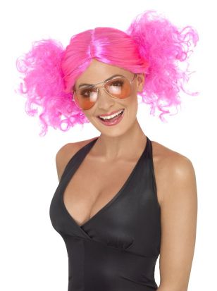 Pink party wig hotsell