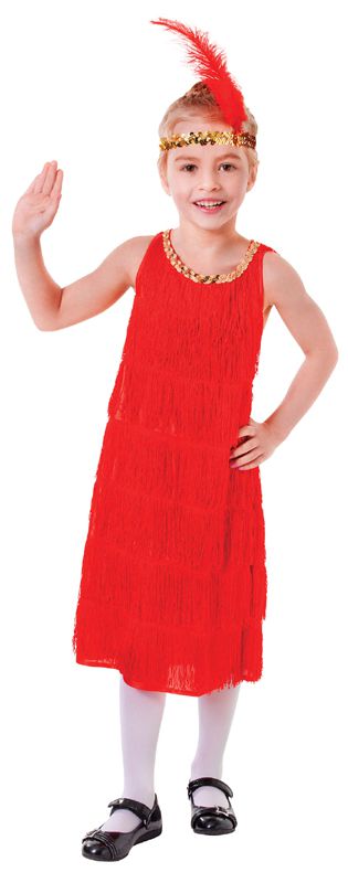 Red flapper cheap dress costume