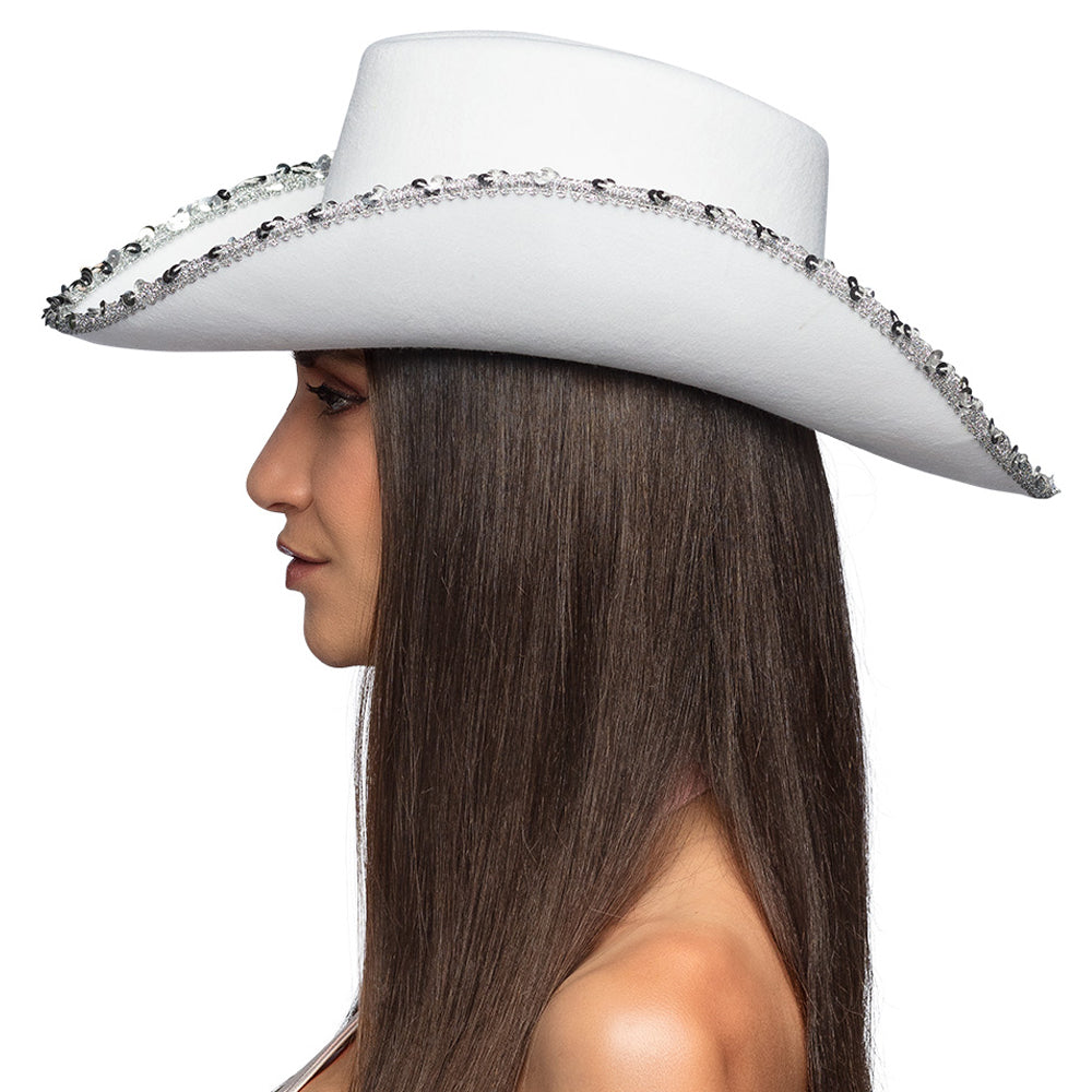 Bride White Cowboy Hat