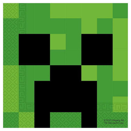 Minecraft Luncheon Napkins - 33cm - Pack of 20