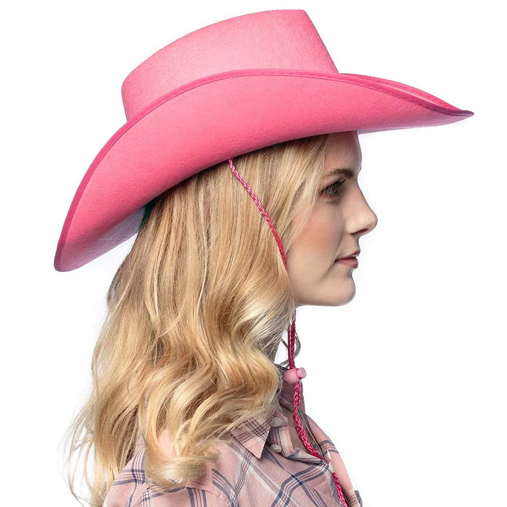 Hot Pink Felt Cowboy Hat