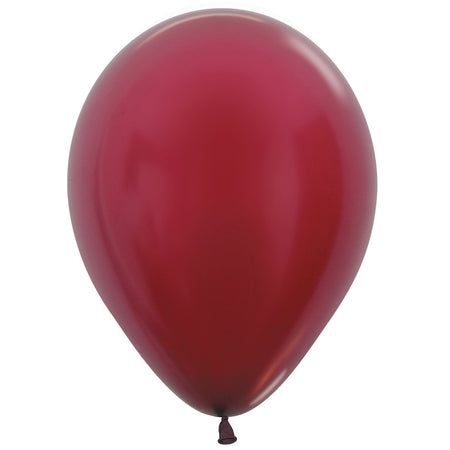 Burgundy Latex Balloons - 12