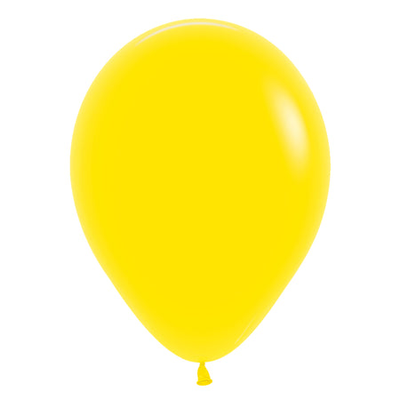 Yellow Plain Colour Mini Latex Balloons - 5