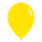 Yellow Plain Colour Mini Latex Balloons - 5