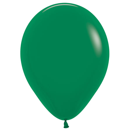 Green Plain Colour Mini Latex Balloons - 5