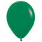 Green Plain Colour Mini Latex Balloons - 5