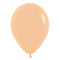 Blush Peach Plain Colour Mini Latex Balloons - 5