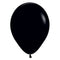 Black Plain Colour Mini Latex Balloons - 5