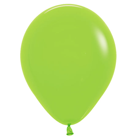 Lime Green Plain Colour Mini Latex Balloons - 5