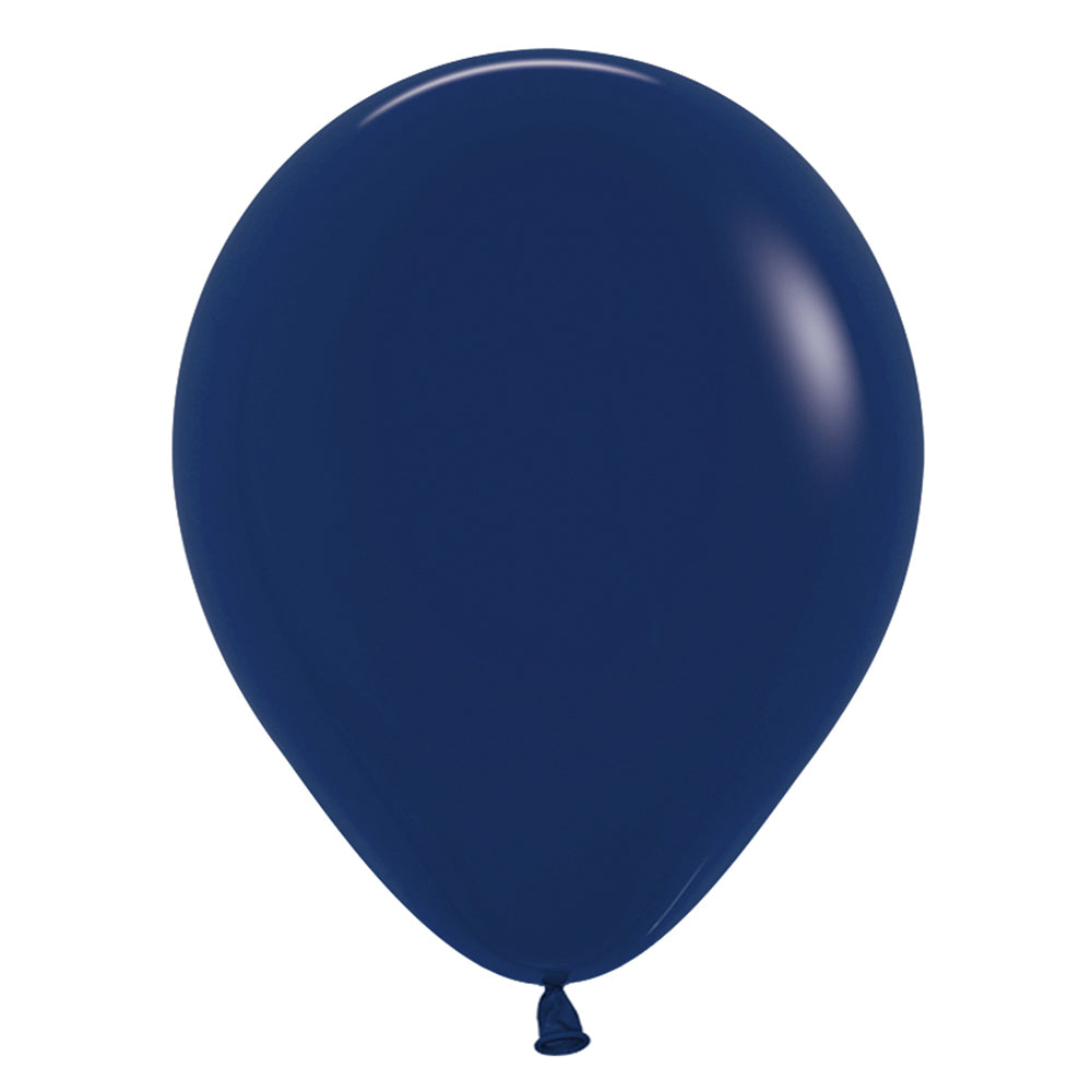 Navy Blue Plain Colour Mini Latex Balloons - 5" - Pack of 10