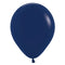 Navy Blue Plain Colour Mini Latex Balloons - 5