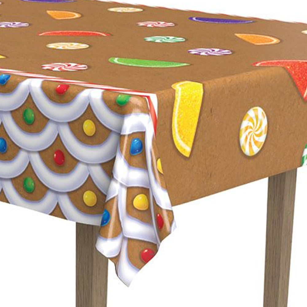 Gingerbread House Tablecover -1.37m x 2.74m