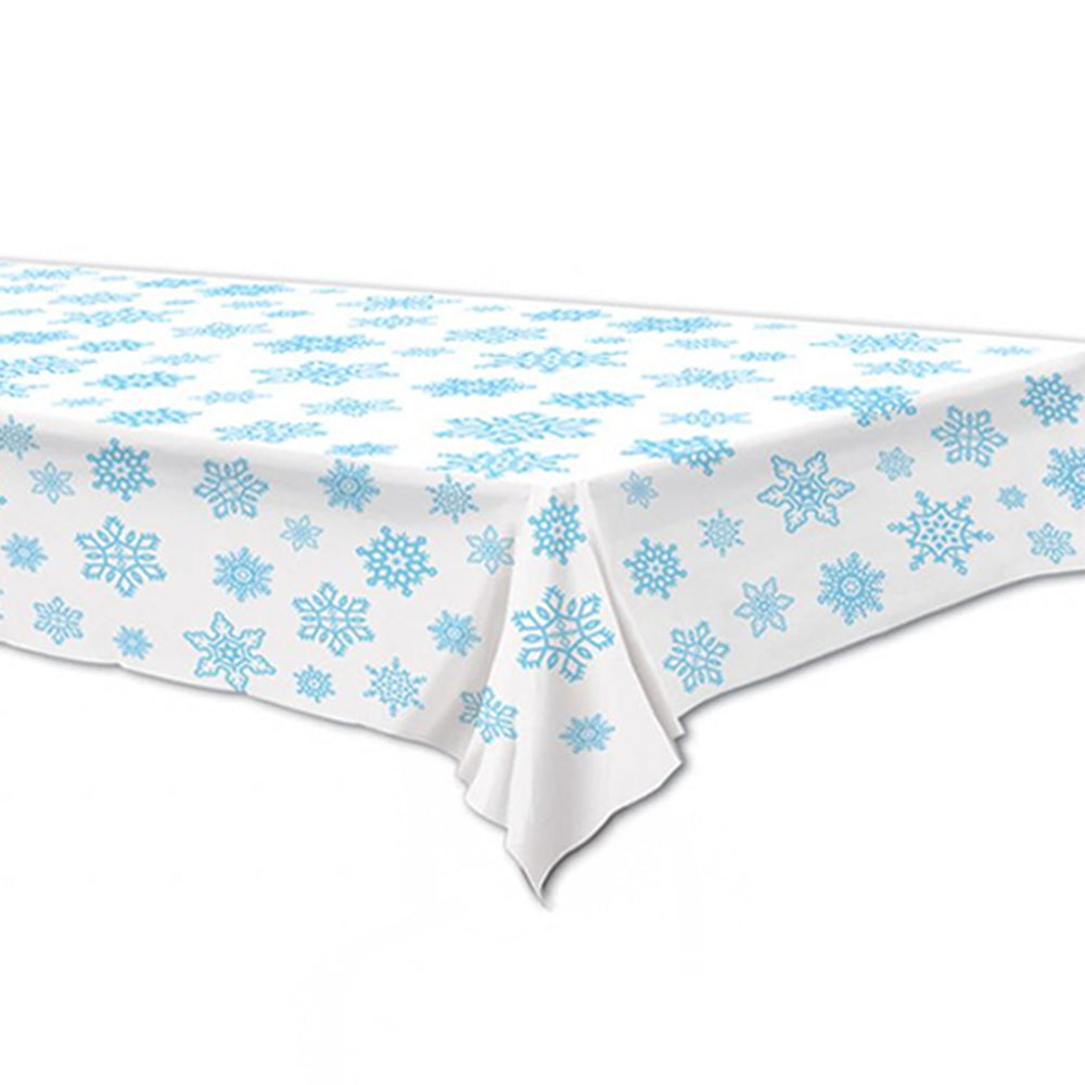 Snowflake Plastic Tablecloth - 2.74m