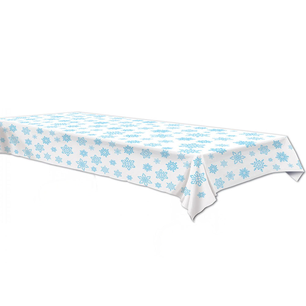 Snowflake Plastic Tablecloth - 2.74m