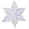 Snowflake Opalescent Foil Decoration - 60cm