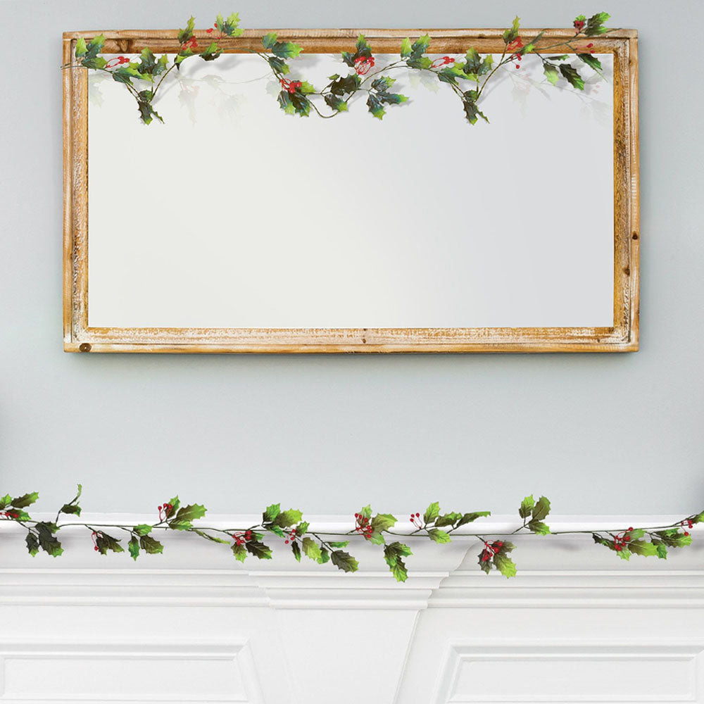 Holly & Berry Garland - 1.82m