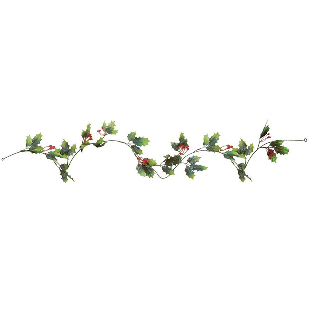 Holly & Berry Garland - 1.82m