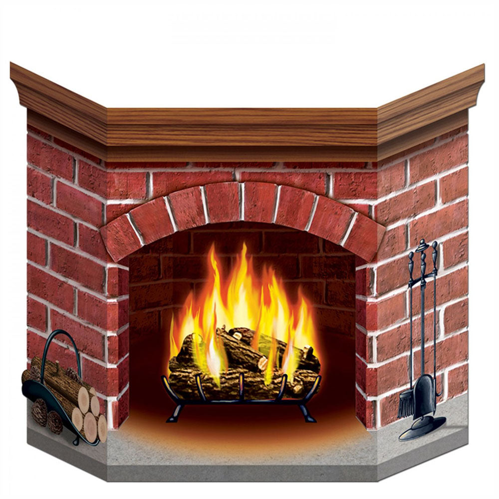 Brick Fireplace Stand-In Photo Prop - 86cm