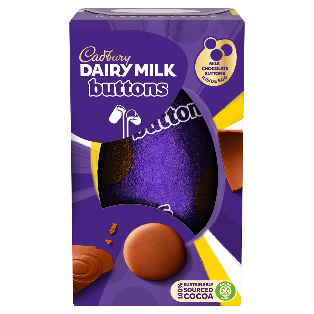 Cadbury Dairy Milk Giant Buttons Chocolate Easter Egg - 96g