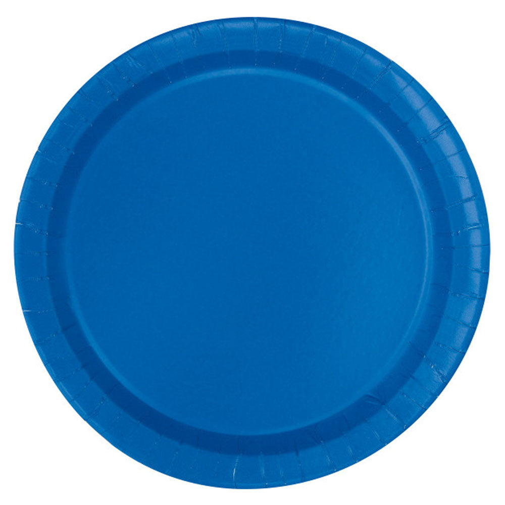 Blue Paper Plates - Each - 9"