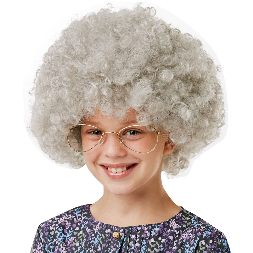 Children's Curly Granny Wig