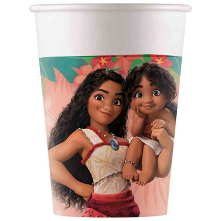 Moana 2 Paper Cups - 200ml - Pack of 8