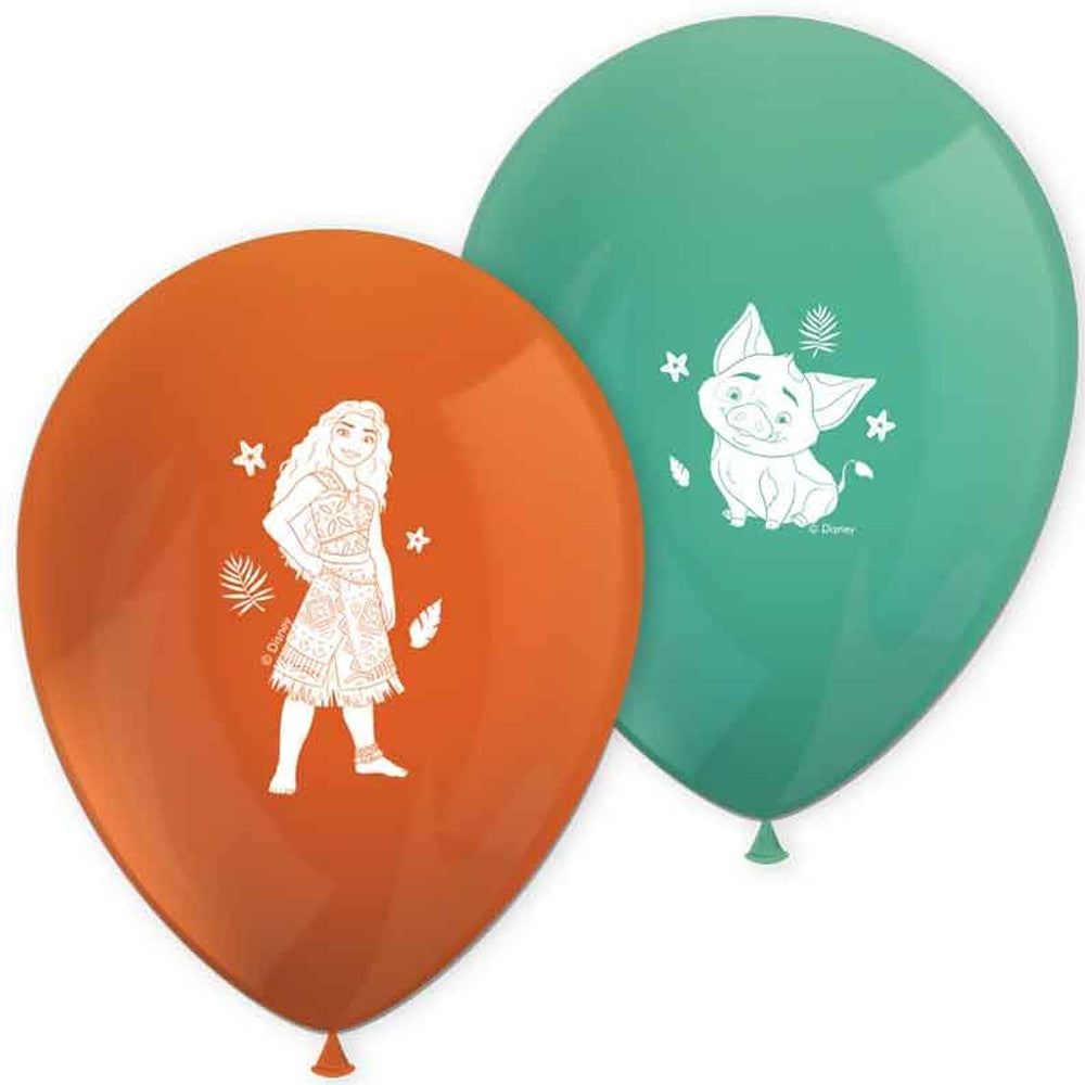 Moana 2 Latex Balloons - 11" - Pack of 8