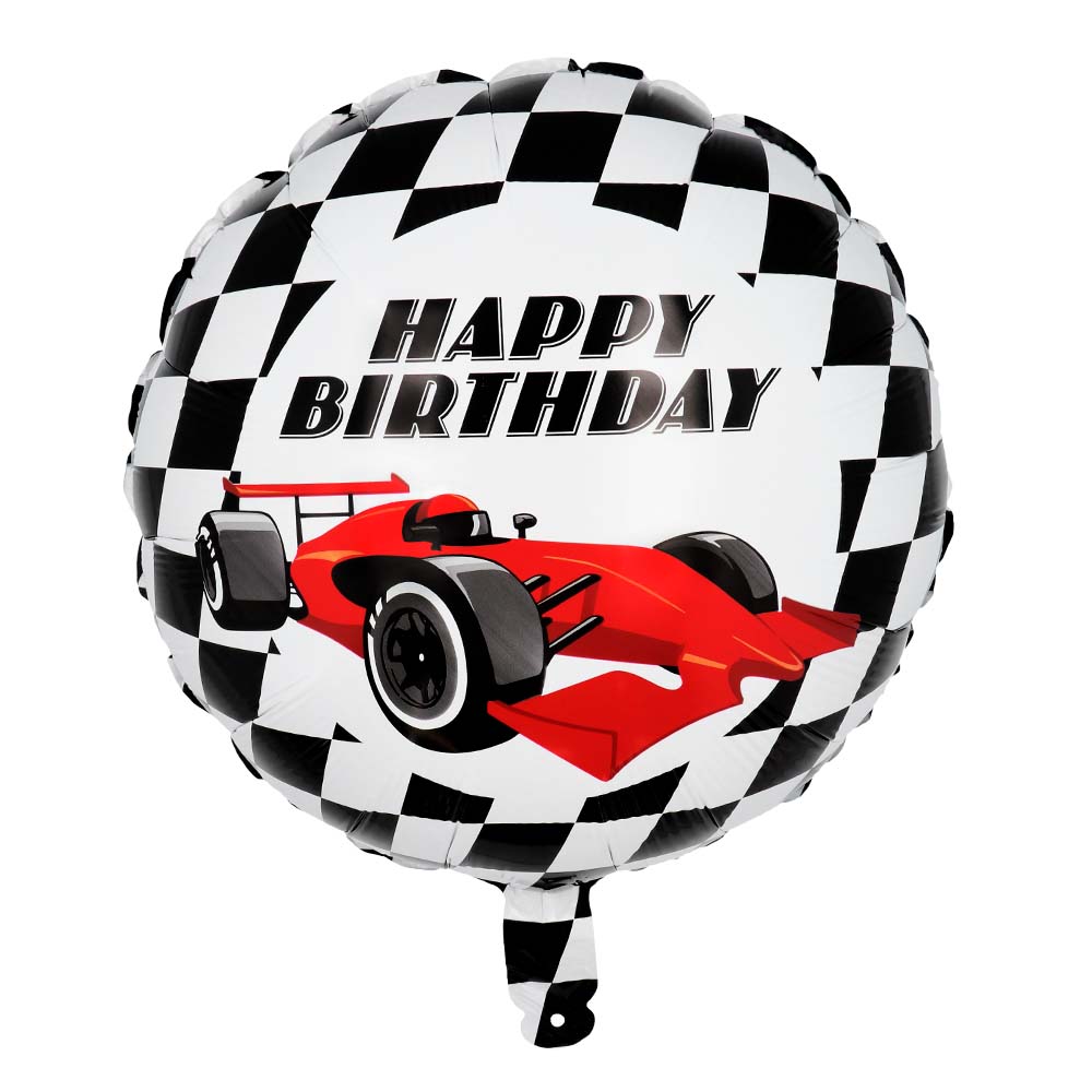 Motor Racing Happy Birthday Foil Balloon - 18"