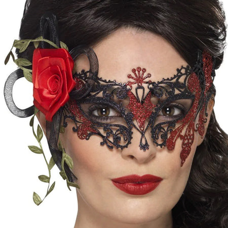 Day of the Dead Metal Filigree Eye Mask