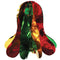 Red, Gold & Green Metallic Foil Bell Decoration - 30cm