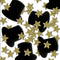 Top Hat Gold Star Confetti - 28g