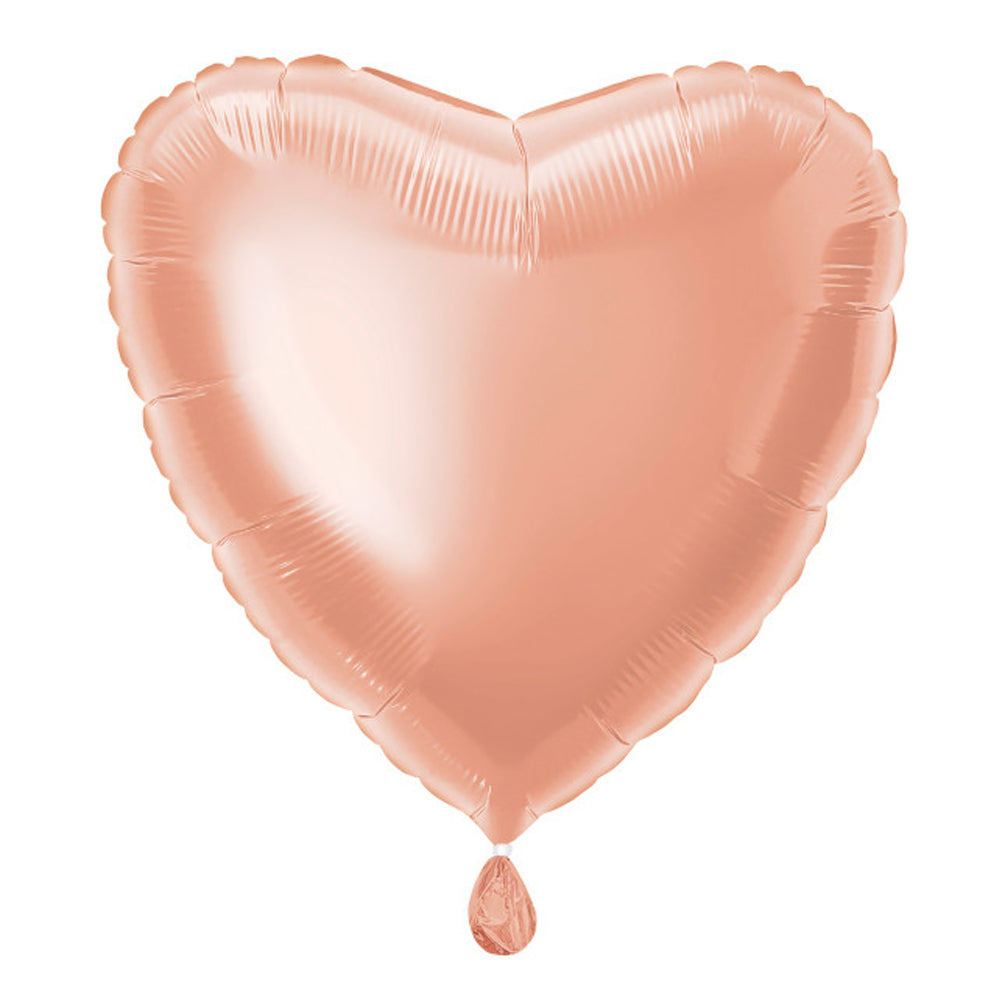 Rose Gold Heart Foil Balloon - 18"