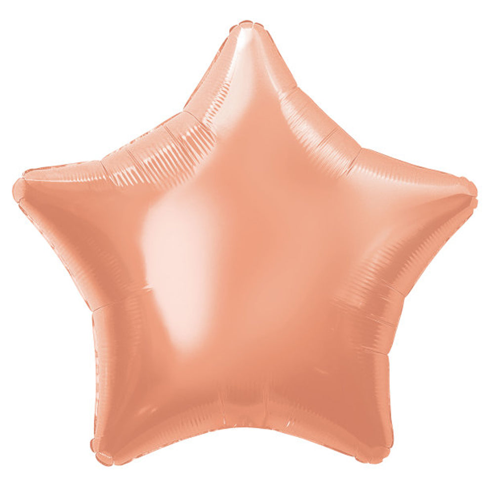 Rose Gold Star Foil Balloon - 18"