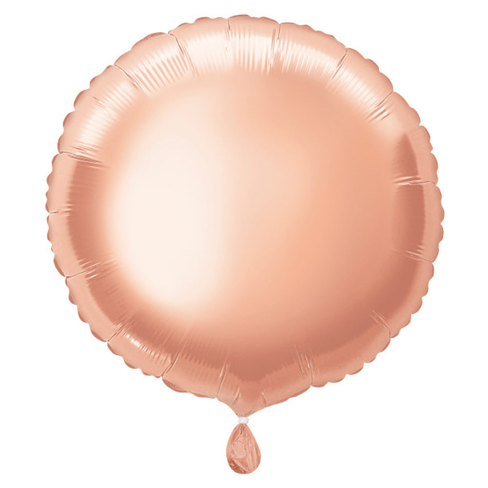 Rose Gold Round Foil Balloon - 18"