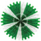 Green & White Paper Honeycomb Fan Decoration - 63cm