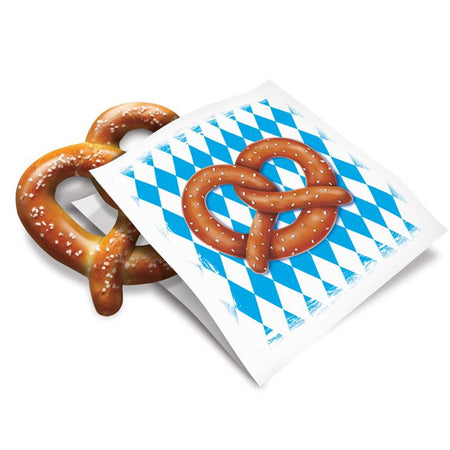 Oktoberfest Pretzel Paper Bags - 15cm - Pack of 50