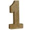 Gold Glitter Number 1 Table Decoration - 20cm