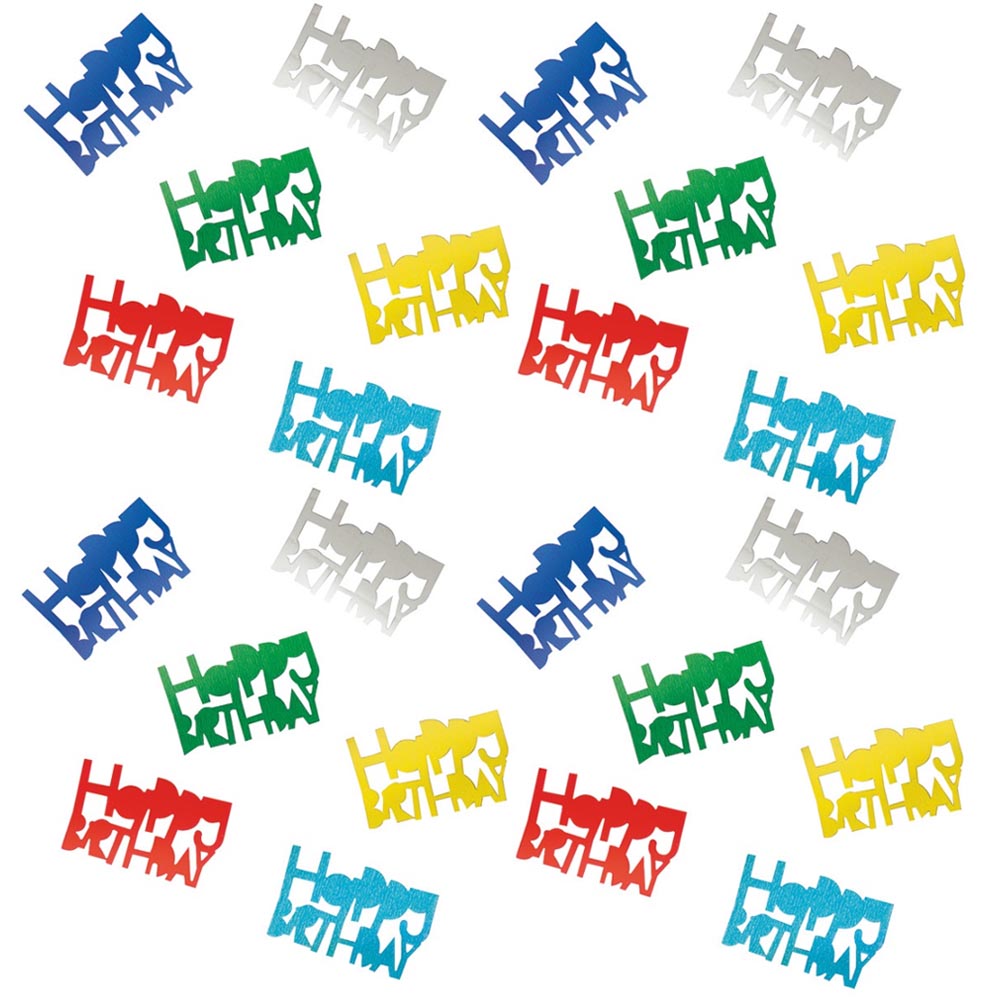 Happy Birthday Multicolour Foil Confetti - 14g