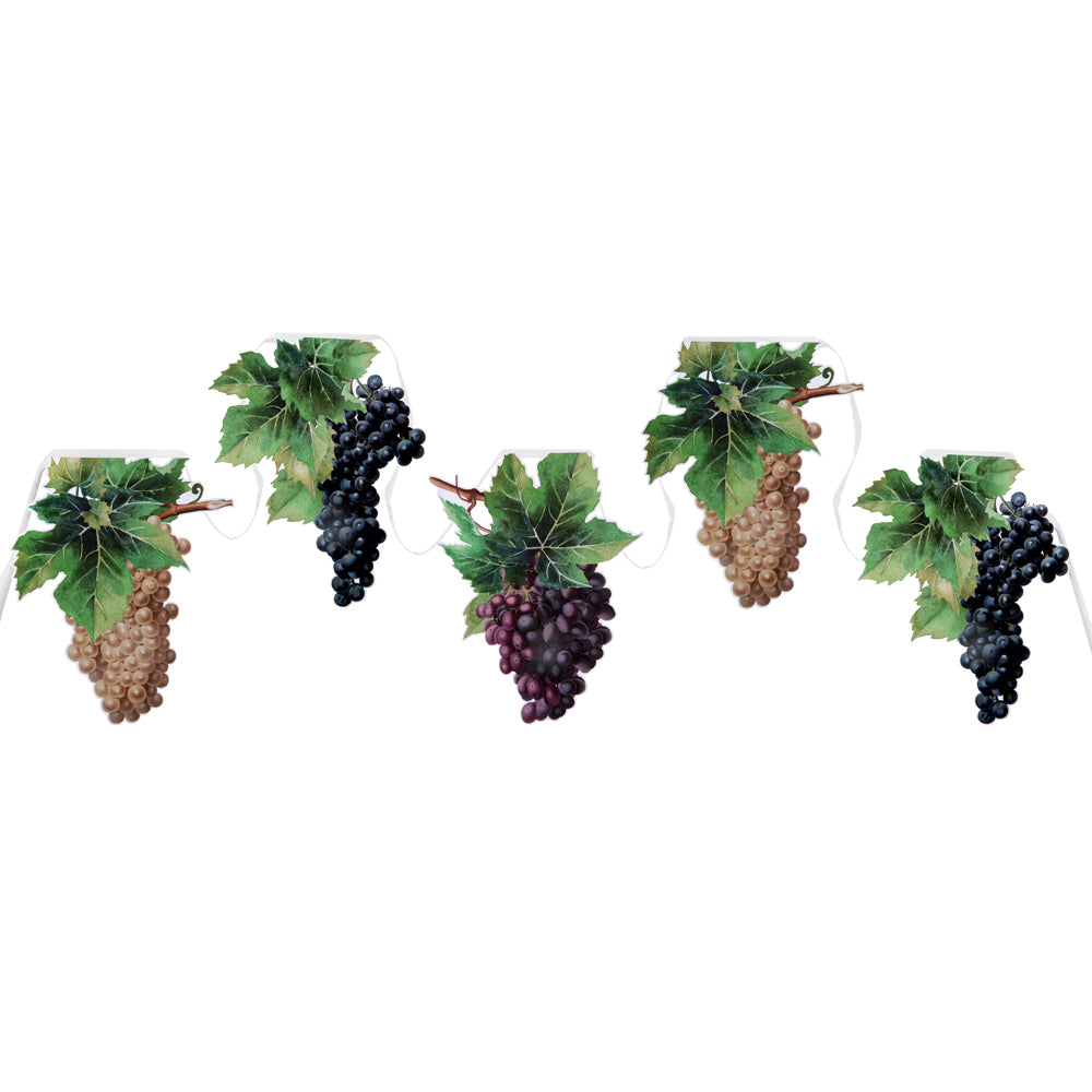 Bunch of Grapes Wine Bunting - 6m