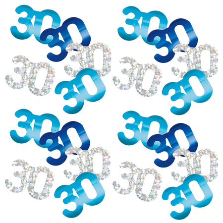 Birthday Glitz Blue 30th Confetti - 14g