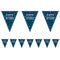 Birthday Glitz Blue Happy Birthday Flag Bunting - 2.7m