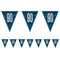 Birthday Glitz Blue 90th Flag Bunting - 2.7m