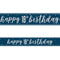 Birthday Glitz Blue Happy 16th Birthday Foil Banner - 2.7m