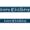 Birthday Glitz Blue Happy 40th Birthday Foil Banner - 2.7m